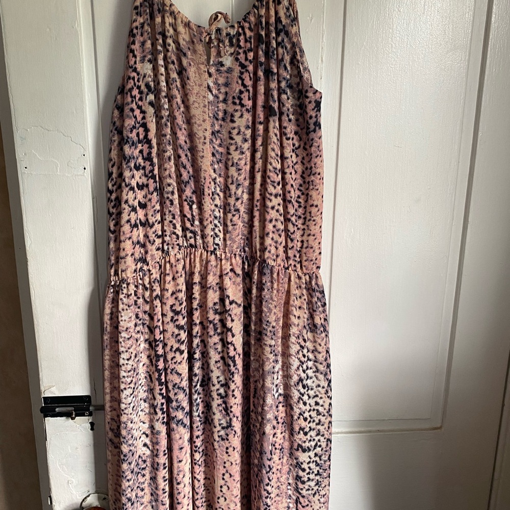 Ninexis Animal Print Sleeveless Maxi Dress